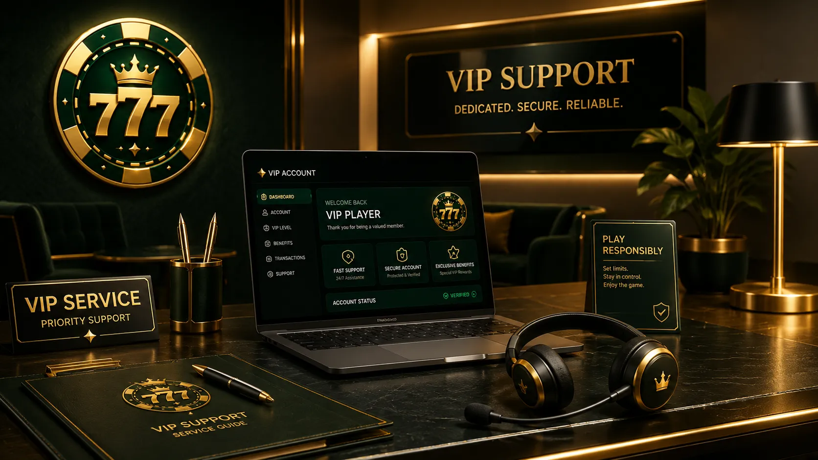 Game VIP member support and responsible casino service